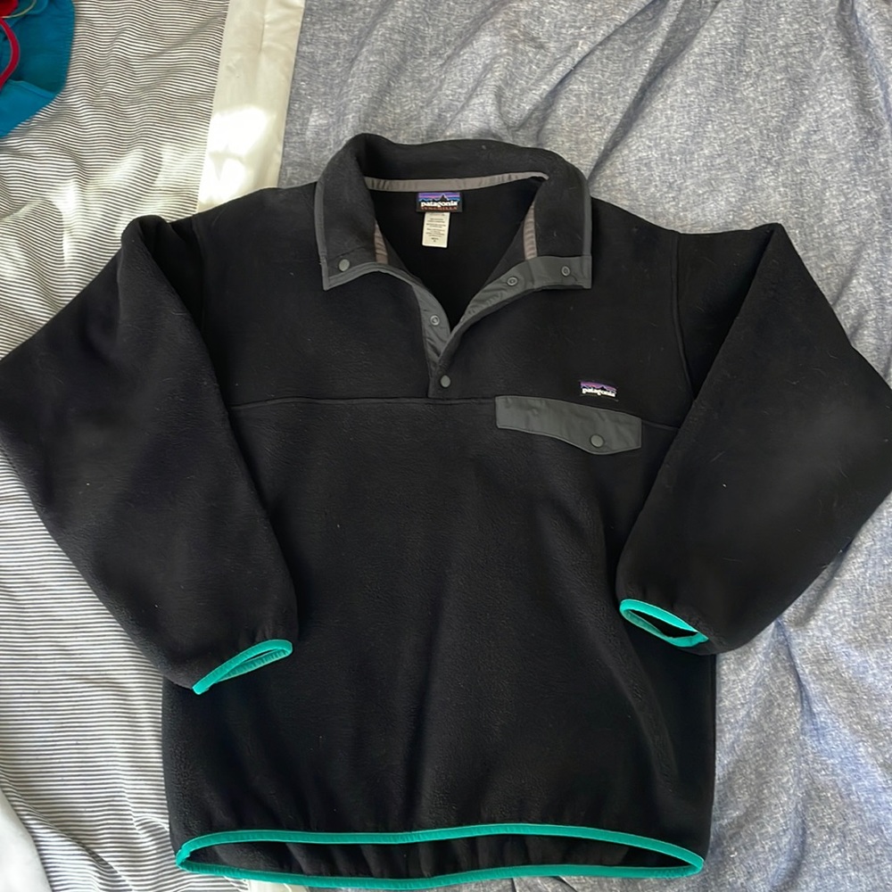 Patagonia Men's Synchilla Snap-T Pullover size medium black
